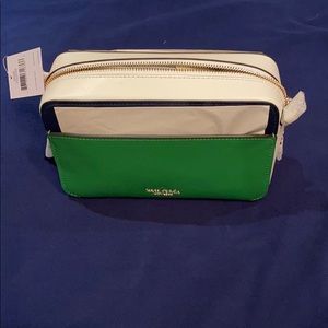 Green and Navy Kate Spade Camera Bag